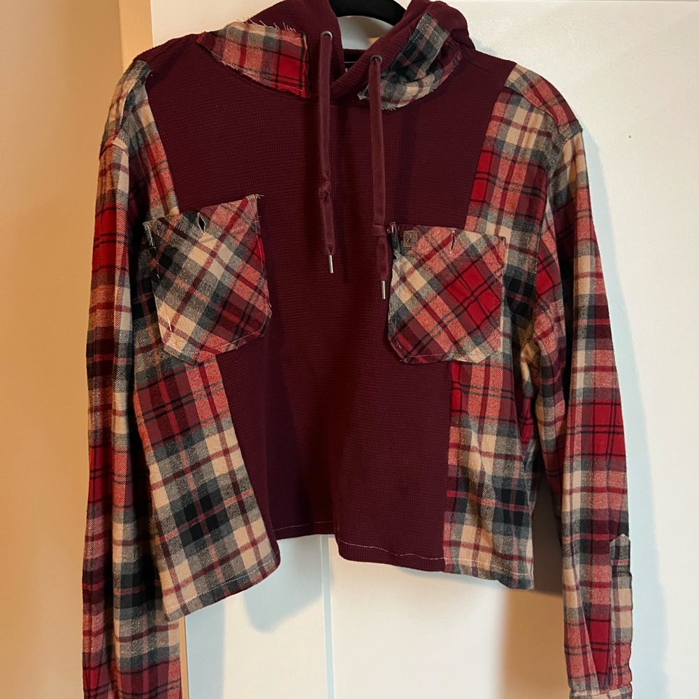 American Eagle Outfitters Burgundy Hoodie